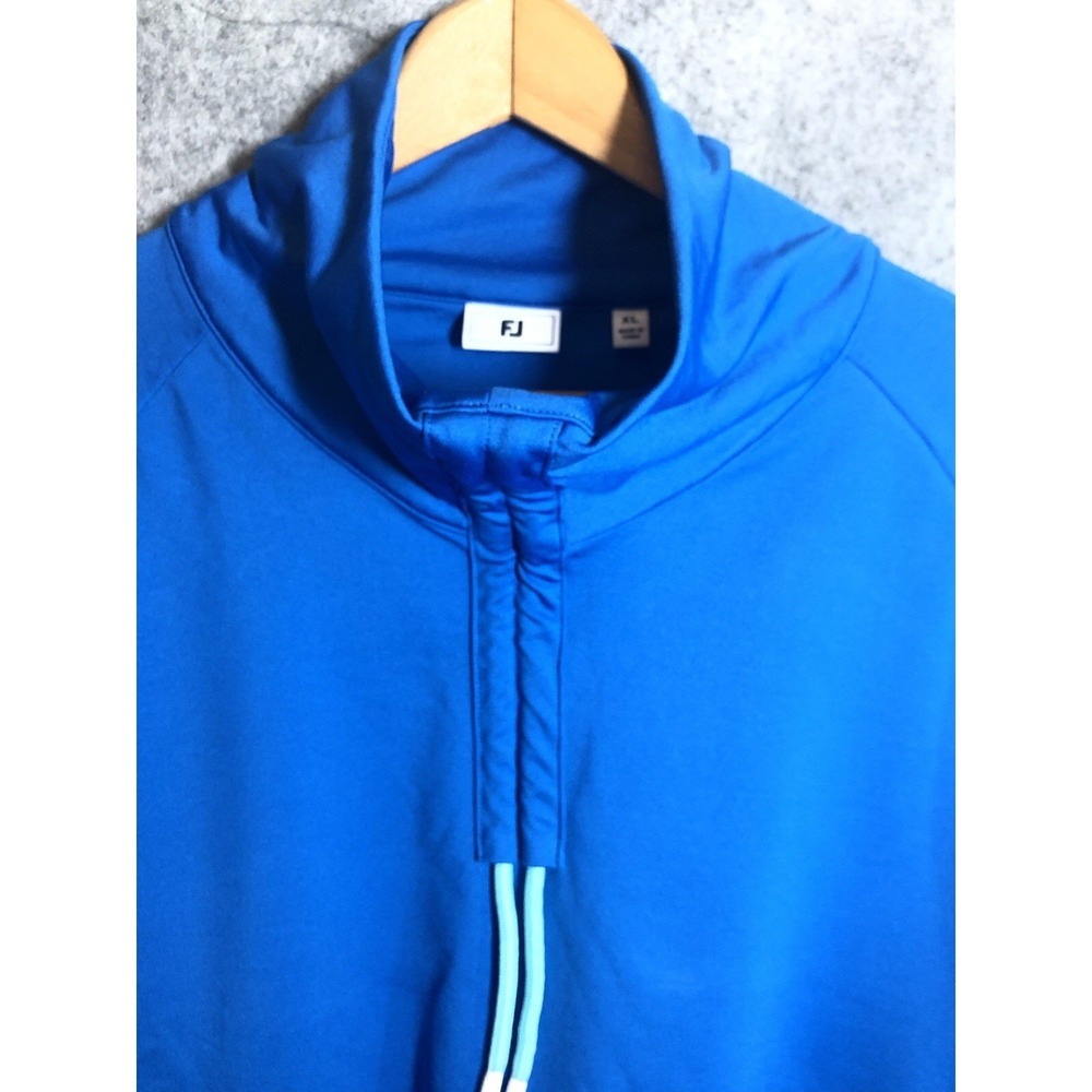 Footjoy Shirt Mens‎ XL Blue 1/4 Zip Pullover Performance Stretch Golf Sports
